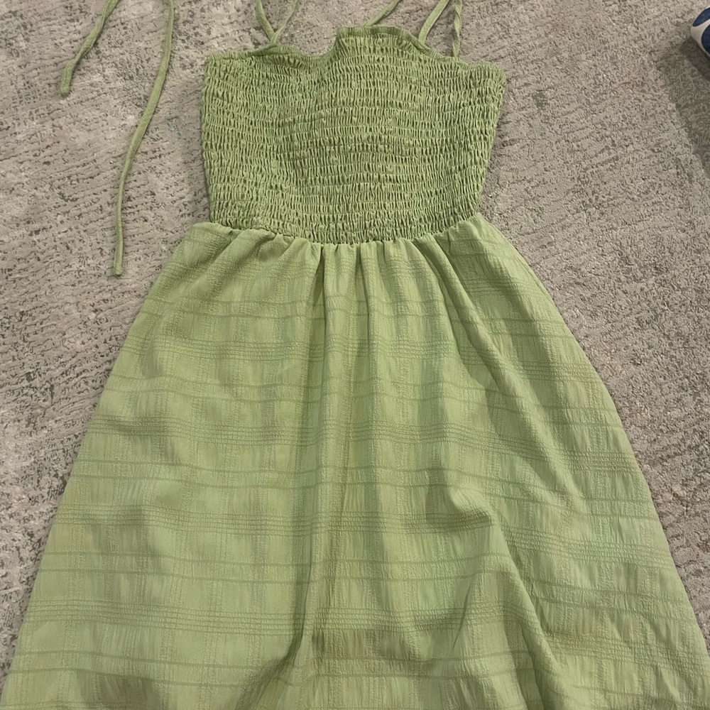 Charming Green Kids Dress